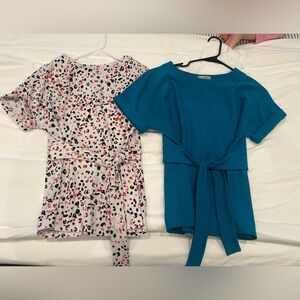 Dana Buchman Tie Front Blouses